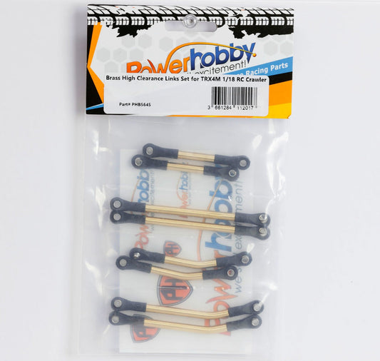 Powerhobby 8PC Brass High Clearance Links Set FOR Traxxas TRX-4M