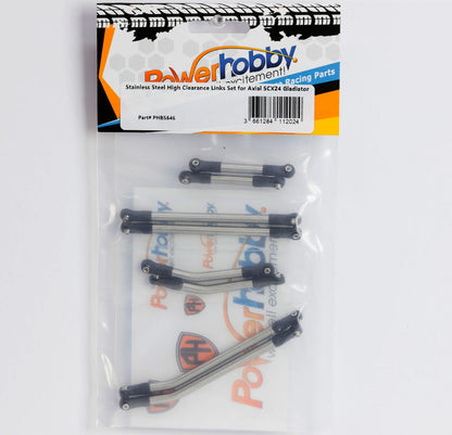 Powerhobby 8PC Stainless Steel High Clearance Links Set Axial SCX24 Gladiator
