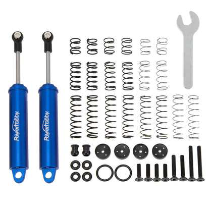 Powerhobby 110mm Promatics Two Stage Internal Spring Shocks (2) Blue