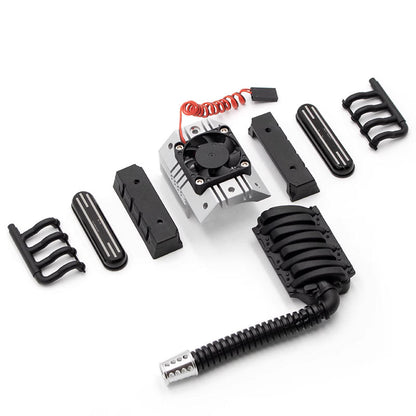 Powerhobby V8 Engine Motor Heatsinks & Cooling Fan FOR TRX-4 / SCX10
