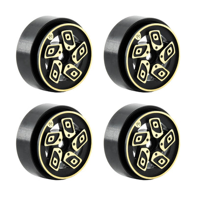 Powerhobby 1.0" Z8 Brass Beadlock Crawler Wheels 1/24 Axial SCX24 Jeep Bronco