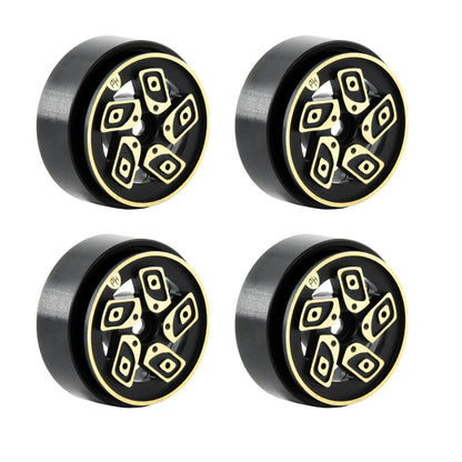Powerhobby 1.0" Z8 Brass Beadlock Crawler Wheels 1/24 Axial SCX24 Jeep Bronco