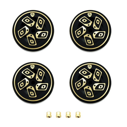 Powerhobby 1.0" Z8 Brass Beadlock Crawler Wheels 1/24 Axial SCX24 Jeep Bronco