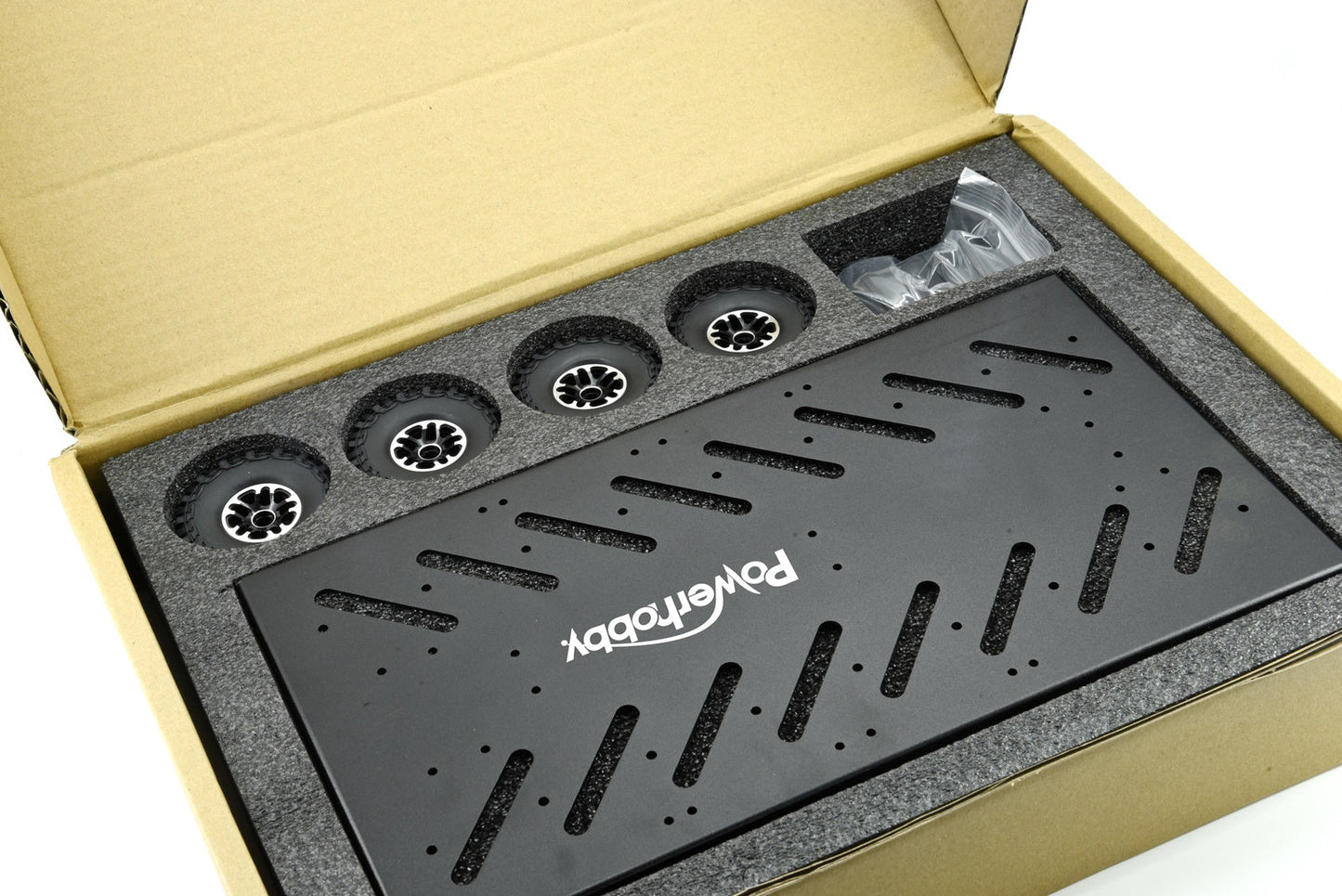 Powerhobby 1/18 / 1/16 Metal Trailer w Lights Black FOR Traxxas TRX-4M