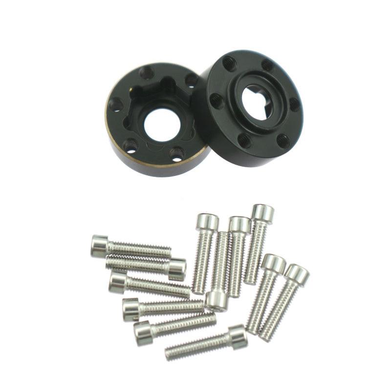 Powerhobby Brass Wheel Hub Hex Adapter Counterweight 15mm FOR SCX10 TRX-4 TRX-6