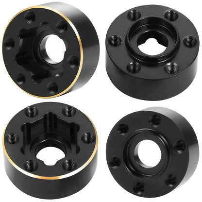 Powerhobby Brass Wheel Hub Hex Adapter Counterweight 6mm FOR SCX10 TRX-4 TRX-6