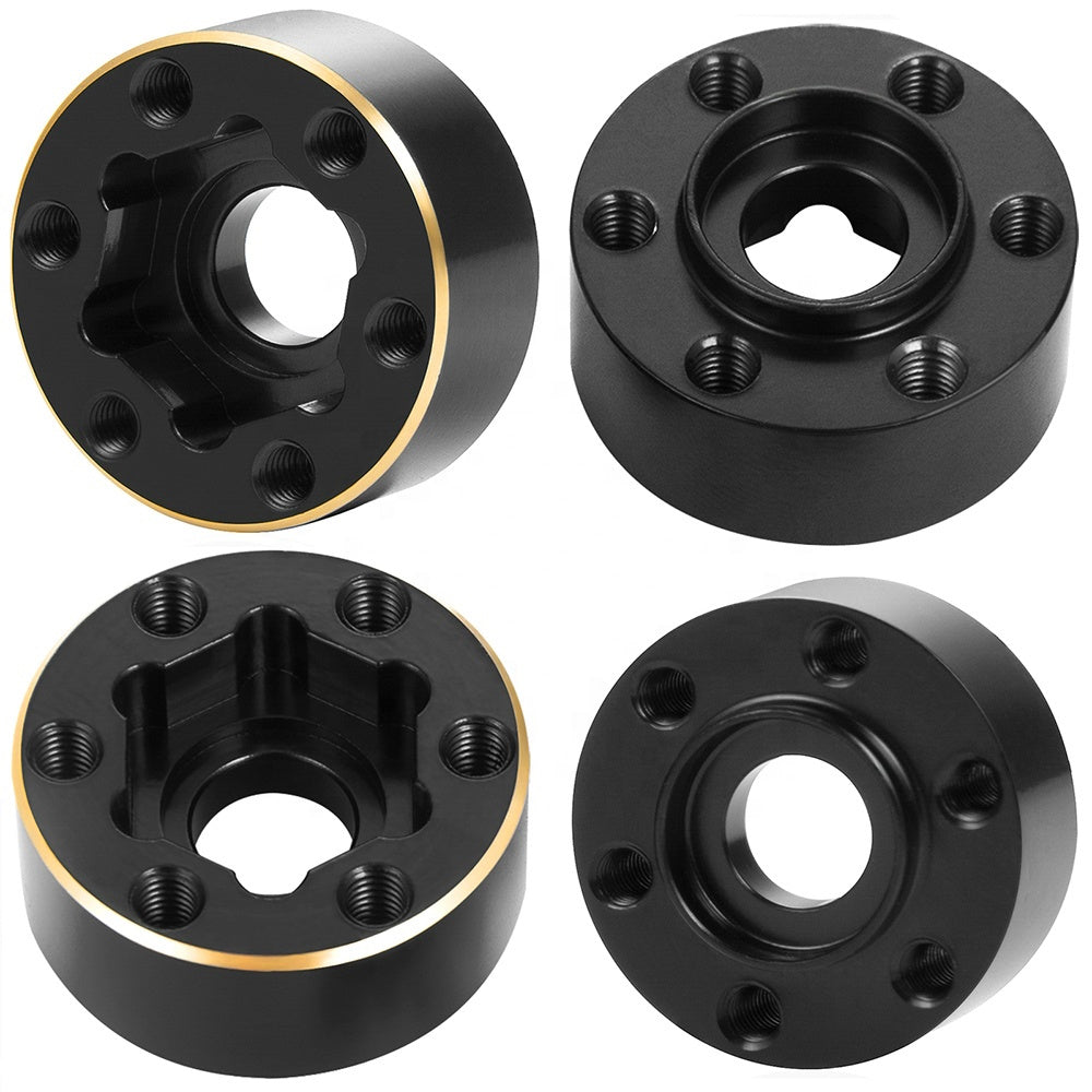 Powerhobby Brass Wheel Hub Hex Adapter Counterweight 15mm FOR SCX10 TRX-4 TRX-6