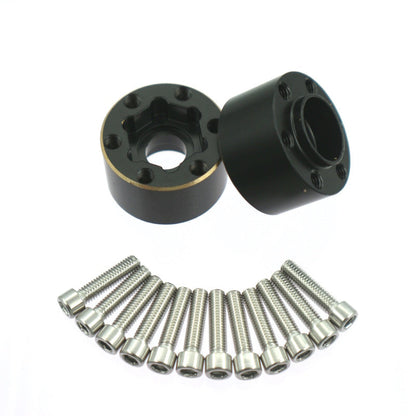 Powerhobby Brass Wheel Hub Hex Adapter Counterweight 6mm FOR SCX10 TRX-4 TRX-6