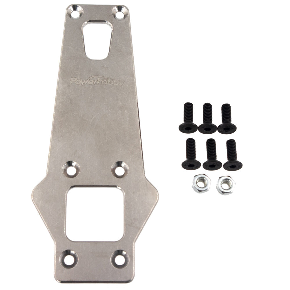 Powerhobby Titanium Chassis Rear Brace / Skid plate Arrma Kraton Outcast Notorious Typhon