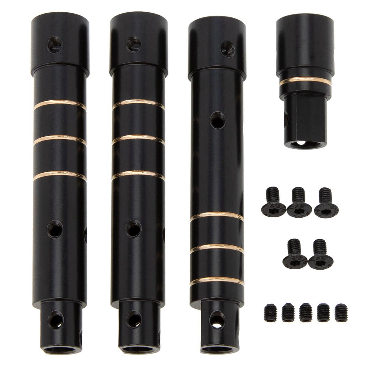 Powerhobby Brass Axle Tube Set Front / Rear Steel Axial SCX10 PRO