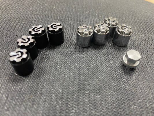 Powerhobby 1/10 Scale Rock Crawler M4 Locking Hubs w Tool Chrome (4)