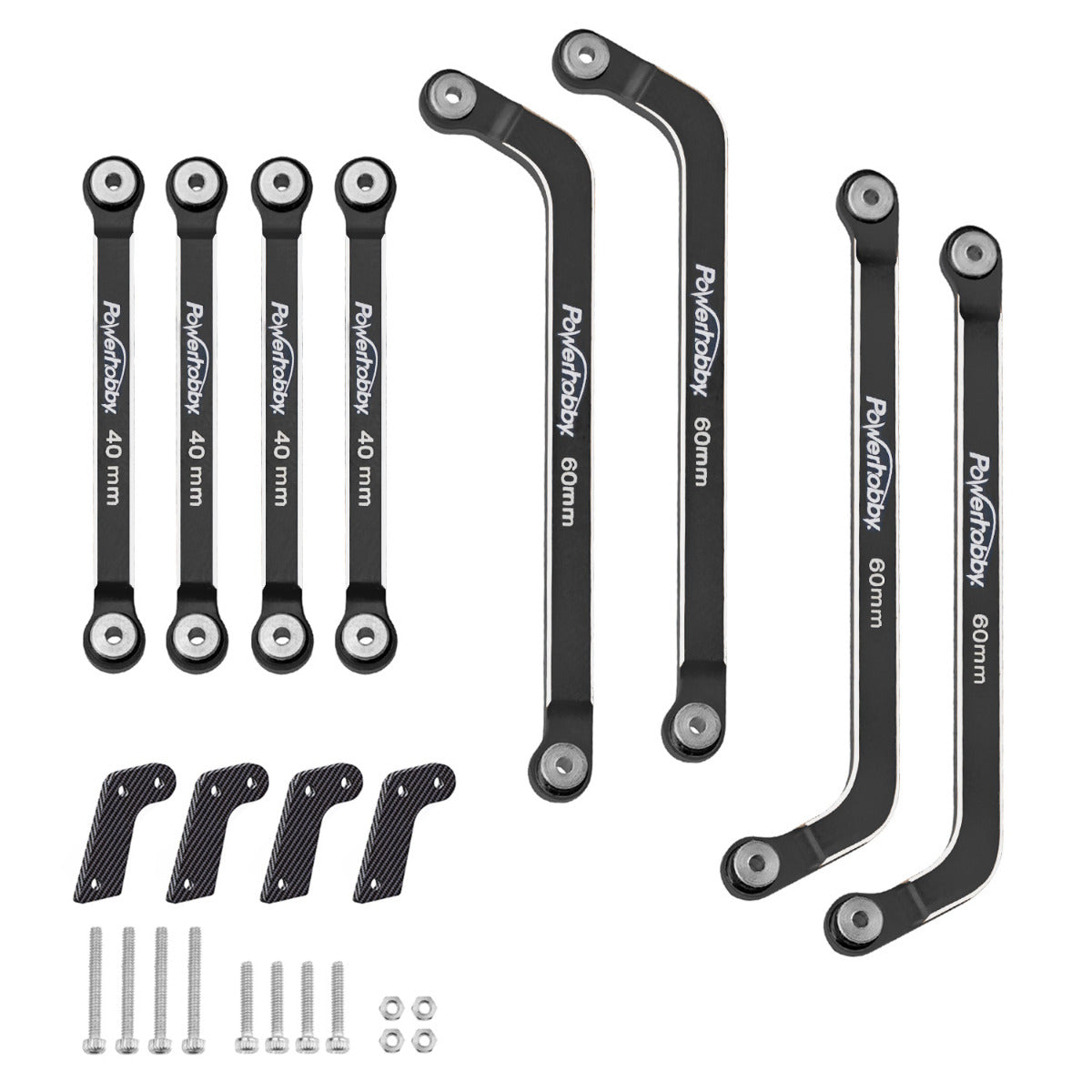 Powerhobby Aluminum High Clearance Links w Shock Mount Axial AX24