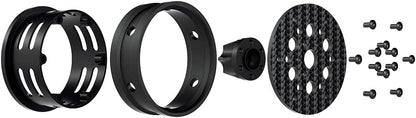 Powerhobby 1.9" Carbon Fiber Lightweight Beadlock Wheels C 1/10 Rock Crawler
