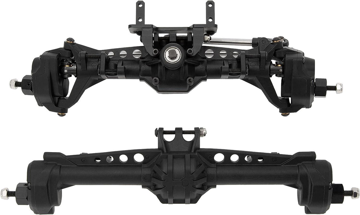 Powerhobby Nylon Portal Axels Front & Rear w Steel Gears Axial SCX10 / LCG