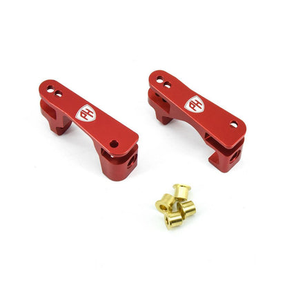 Powerhobby Aluminum Front Castor Blocks Red FOR Traxxas Slash 4WD / 4X4