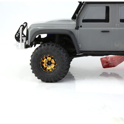 Powerhobby 1.0" Beadlock Wheels Gold (4) 1/24 Rock Crawler