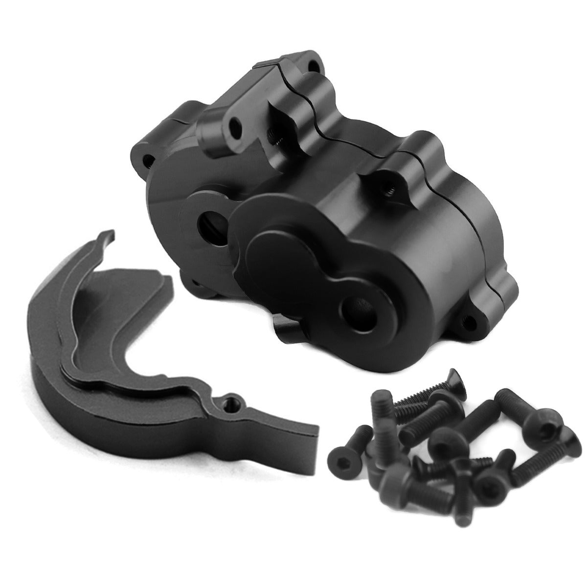 Powerhobby Aluminum Center Gearbox Black FOR Traxxas 1/16 Slash E-Revo Summit