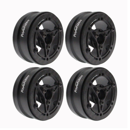 Powerhobby 1.9" Carbon Fiber Lightweight Beadlock Wheels H 1/10 Rock Crawler