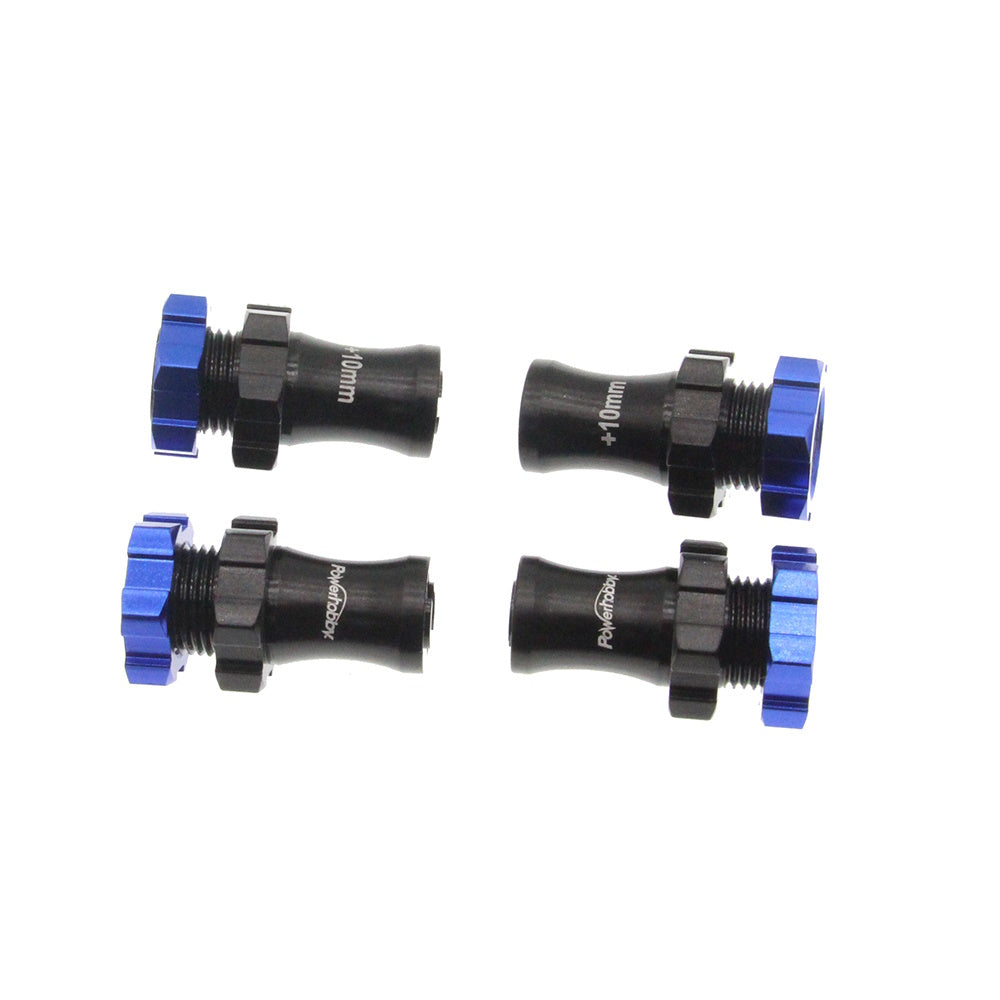 Powerhobby +10mm Extended 17mm Hex Hub Adapter Blue FOR Traxxas Slash Rustler