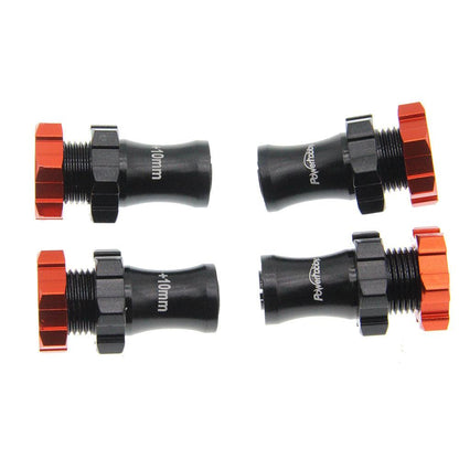 Powerhobby +10mm Extended 17mm Hex Hub Adapter Red FOR Traxxas Slash Rustler