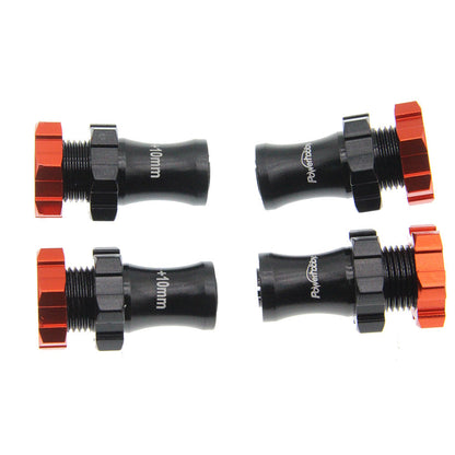 Powerhobby +10mm Extended 17mm Hex Hub Adapter Red FOR Traxxas Slash Rustler