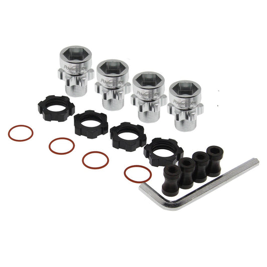 Powerhobby 12mm to 17mm W/10mm Offset Hex Hub Black FOR Traxxas Slash Rustler