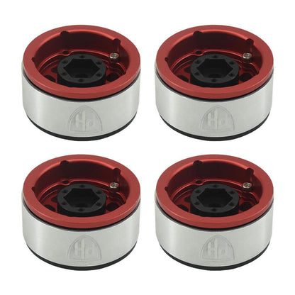 Powerhobby Aluminum 2.2" Beadlock Wheels Red (4) 1/10 Rock Crawler