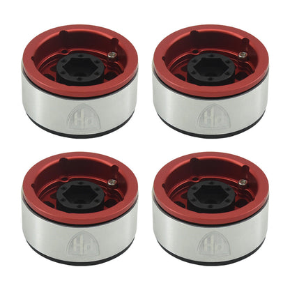 Powerhobby Aluminum 2.2" Beadlock Wheels Red (4) 1/10 Rock Crawler