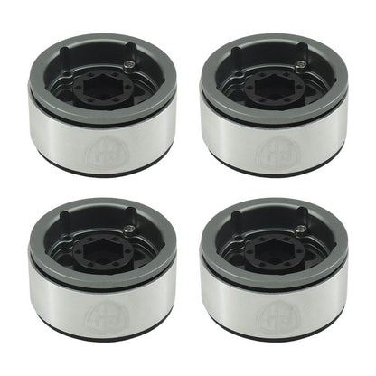 Powerhobby Aluminum 1.55" Beadlock Wheels Grey (4) 1/10 Rock Crawler