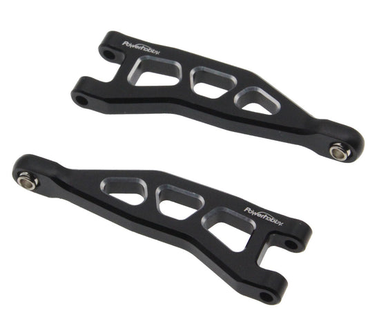 Powerhobby Aluminum Rear Upper Arms Black Arrma Granite / Typhon GROM
