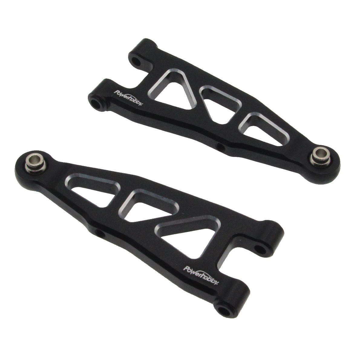Powerhobby Aluminum Front Lower Arms Black Arrma Granite / Typhon GROM