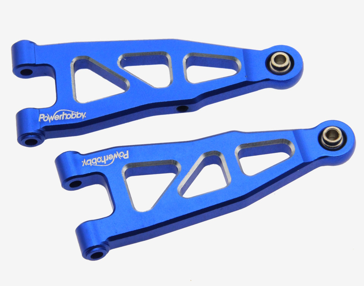 Powerhobby Aluminum Front Lower Arms Blue Arrma Granite / Typhon GROM