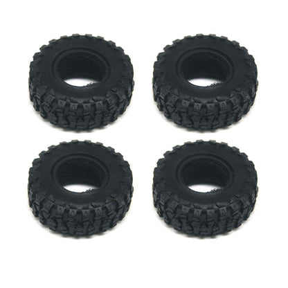Powerhobby Brass 0.7" Wheels 3.6mm Offset / Tires (4) Axial SCX30