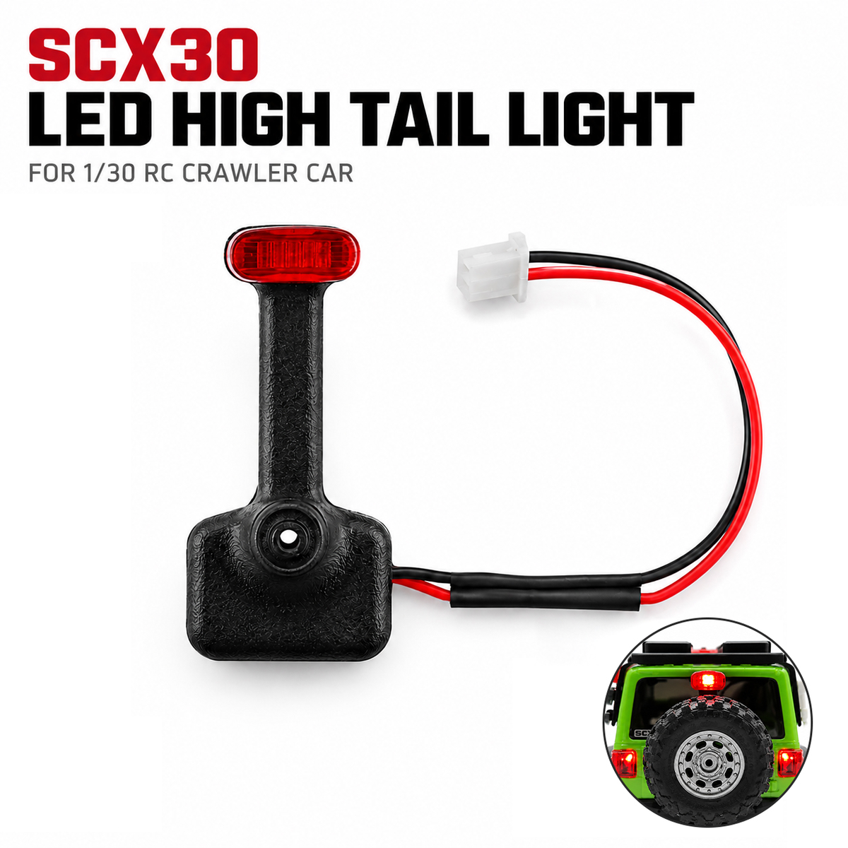 Powerhobby Axial SCX30 Wrangler LED Hight Tail Light