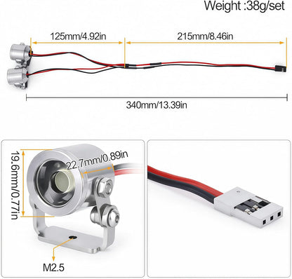 Powerhobby 1/10 Rock Crawler LED Lights Silver