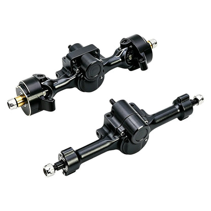 Powerhobby Axial SCX30 Front + Rear Aluminum Complete Axles Black
