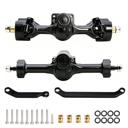 Powerhobby Axial SCX30 Front + Rear Aluminum Complete Axles Black