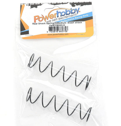 Powerhobby rear Shock Springs Medium (2) EXTREME Slash Shocks