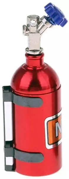 Powerhobby Aluminum NOS Nitrous Oxide Bottle RED 1/10 Rock Crawler Accessory
