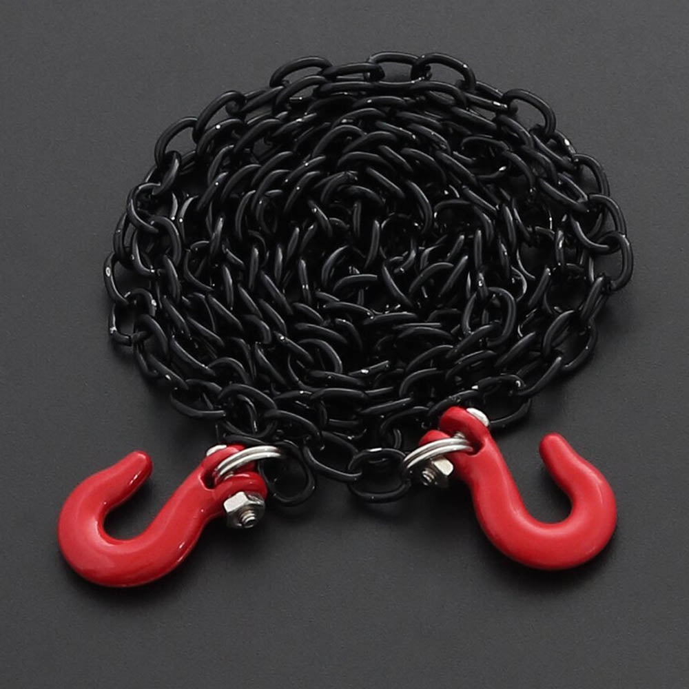 Powerhobby Tow Chain W Trailer Hook Black 1/10 RC Rock Crawler Accessory
