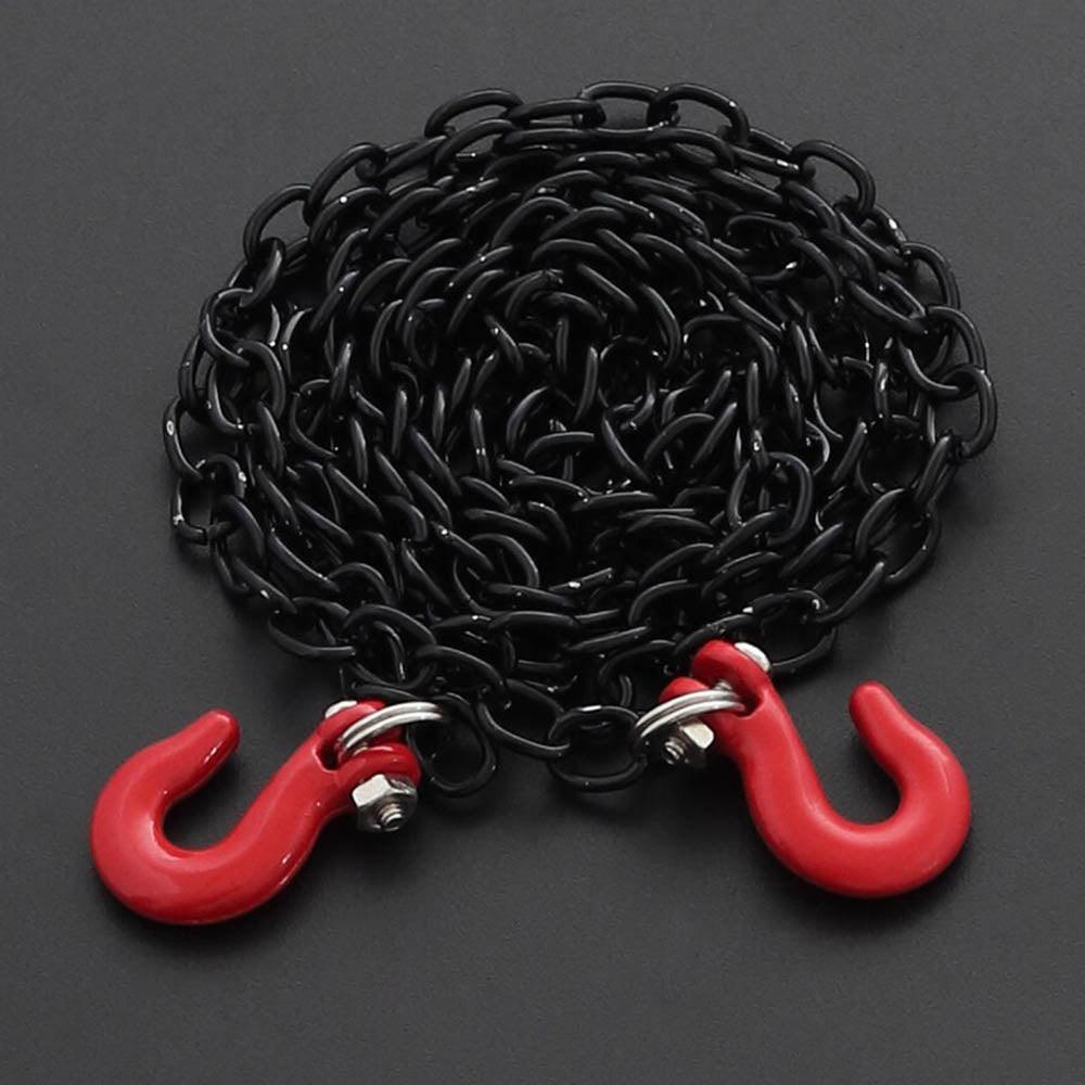 Powerhobby Tow Chain W Trailer Hook Black 1/10 RC Rock Crawler Accessory