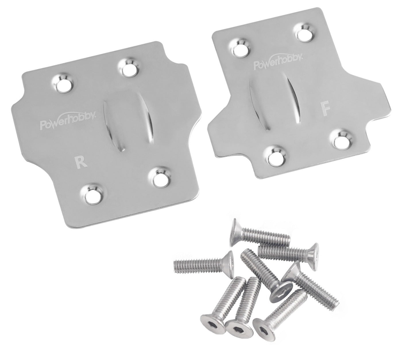 Powerhobby Arrma 6S Stainless Steel Front/Rear Skid Plate Set