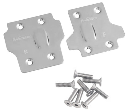 Powerhobby Arrma 6S Stainless Steel Front/Rear Skid Plate Set
