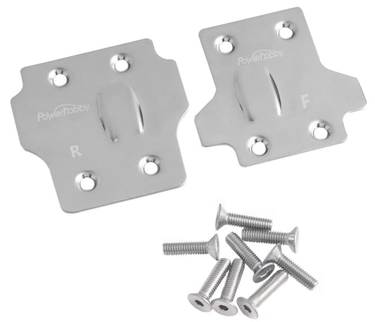 Powerhobby Arrma 6S Stainless Steel Front/Rear Skid Plate Set