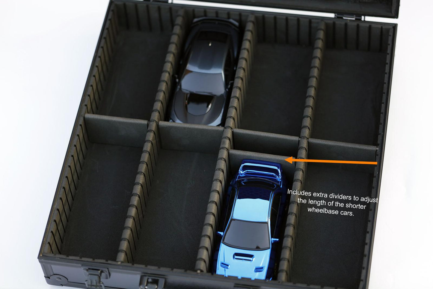 Kyosho Mini-Z Cars Metal Carrying Case MiniZ Fits 8 Cars
