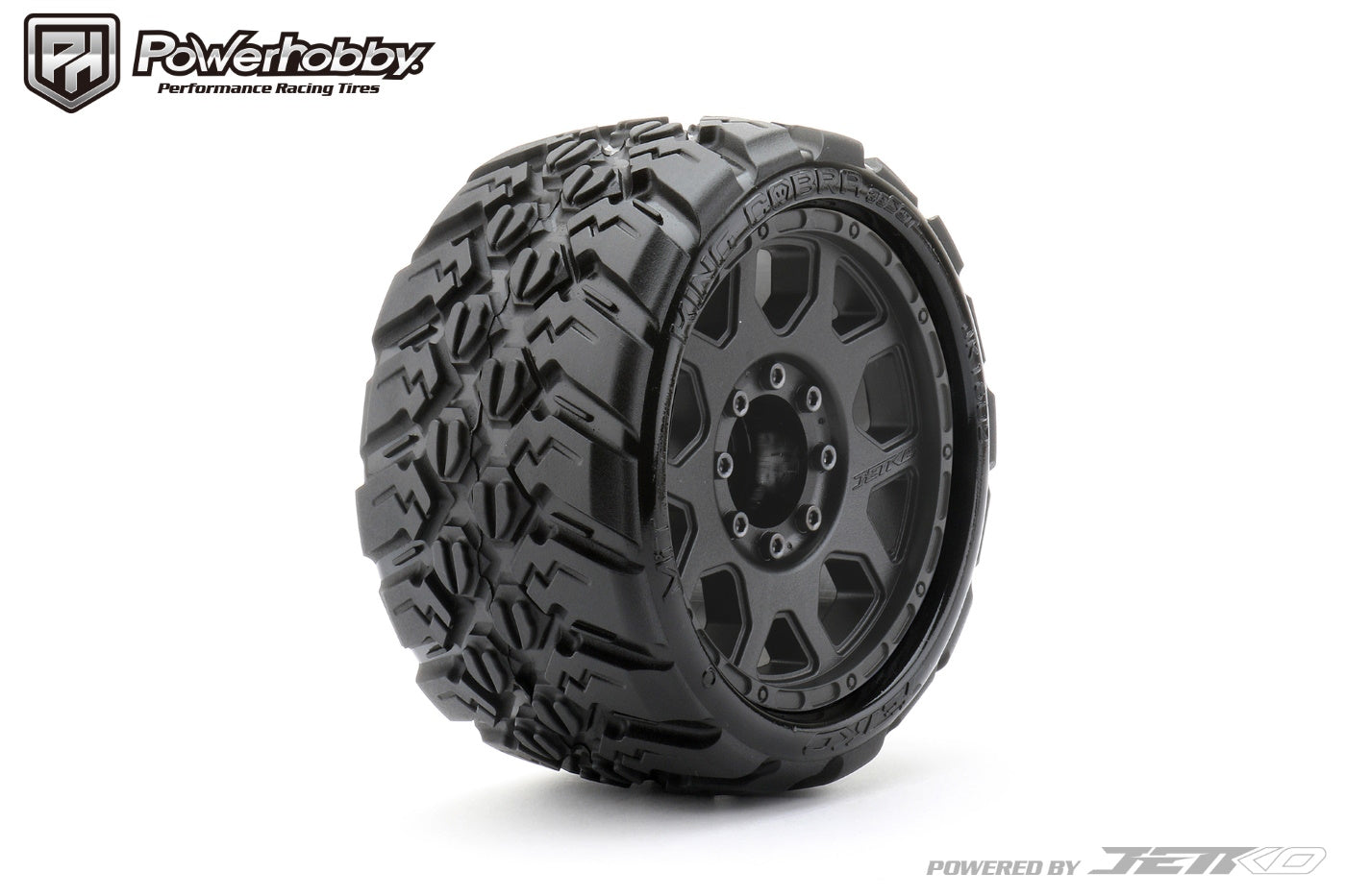 Powerhobby 1/8 SGT 3.8 King Cobra Belted Mounted Tires (2) 17MM Low Profile