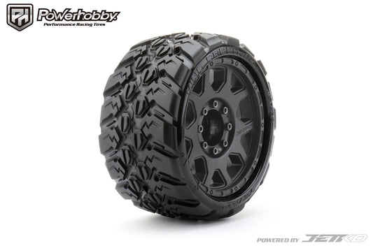 Powerhobby 1/8 SGT 3.8 King Cobra Belted Mounted Tires (2) 17MM Low Profile