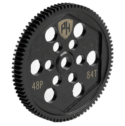 Powerhobby Hardened Steel Spur Gear & Slipper Pads 48p 84t Losi 22S