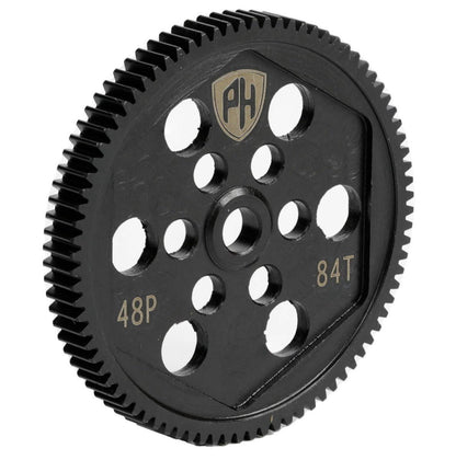 Powerhobby Hardened Steel Spur Gear & Slipper Pads 48p 84t Losi 22S