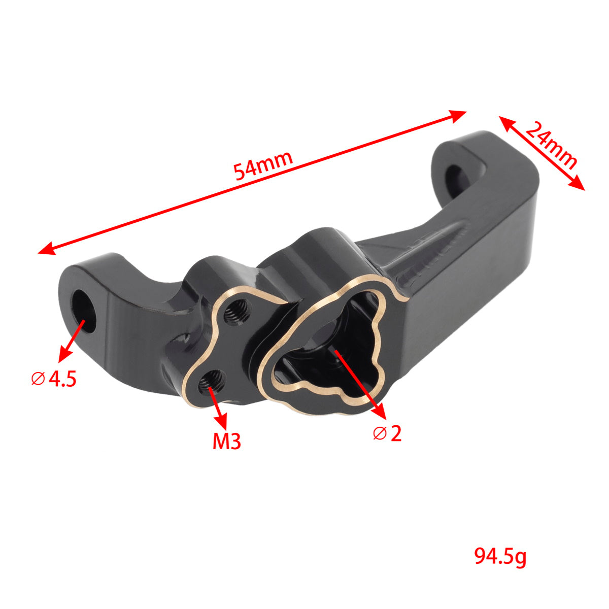 Powerhobby Brass C-Hubs Castor Blocks Redcat Gen8 V1 / V2